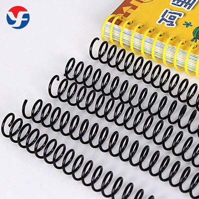 kwaliteit  Different Color Binding Book Coil Bind PVC Spiral Book Ring Round Plastic Binding Comb fabriek